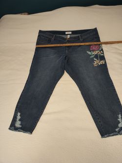 Lane Bryant Jeans with imprinted flower