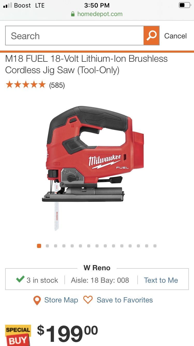 Jig Saw Milwaukee Fuel M 18