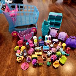 40 Cloth Shopkins With Shopping Carts And Bags
