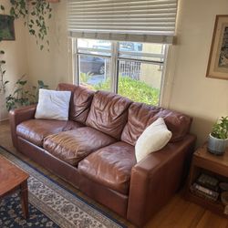 Genuine leather couch