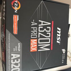 MSI A320M-A PRO MAX Motherboard (with box