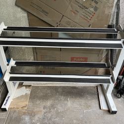 Weight Rack & Dumbbell weights 