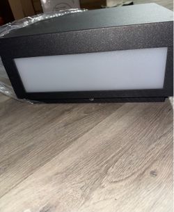 Modern Pillar Light Waterproof, Large Square Lamp Post Light Fixture for Patio Outside