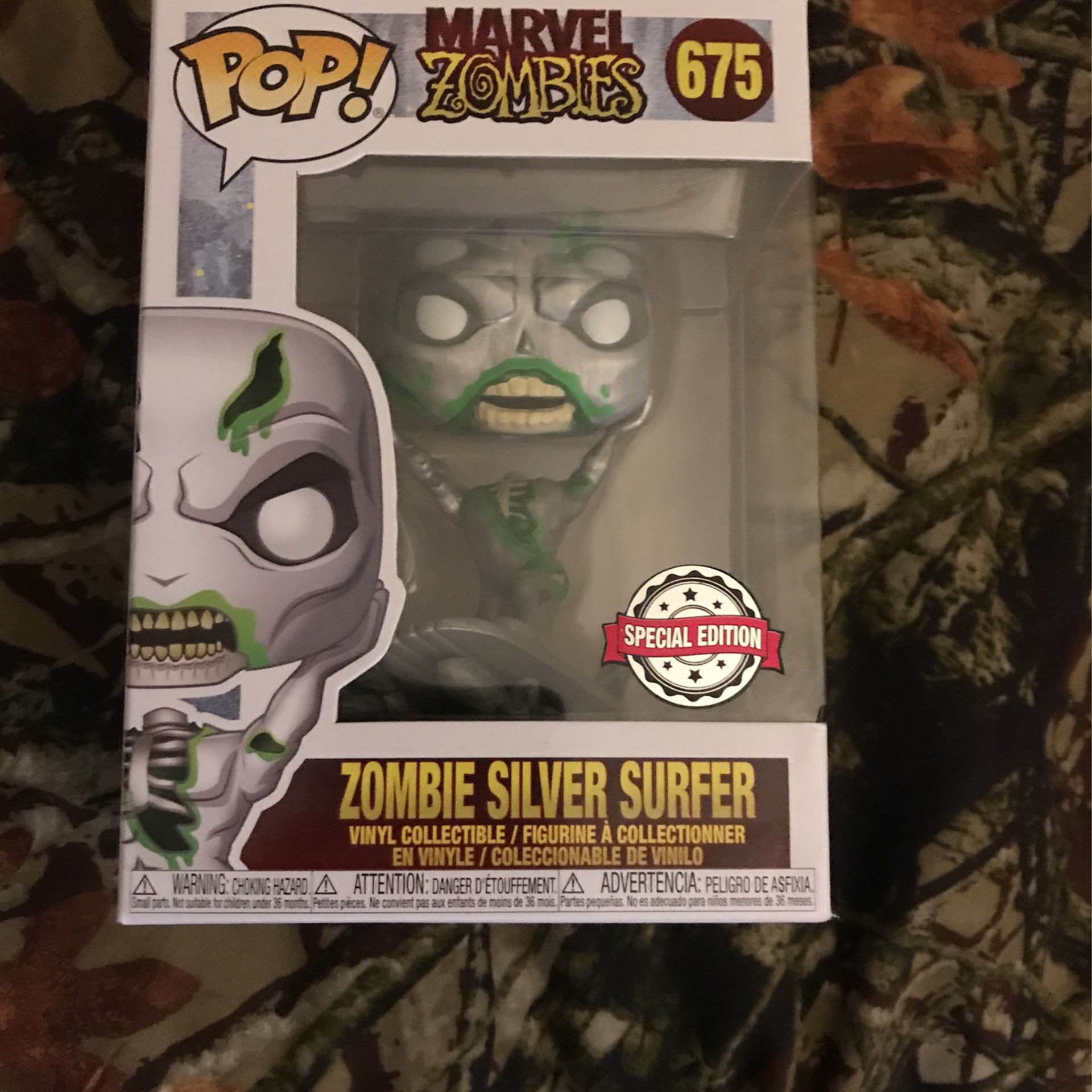 Funko Pop marvel zombies zombie silver surfer special edition