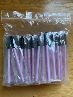 50 Disposable Eyelash Mascara Brushes Makeup Brush Wands - pink