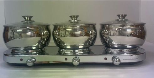 Command Performance 3-Pot Buffet Warming Set