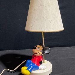 Vintage Mickey Mouse Table Lamp – 16” Tall Disney Collectible