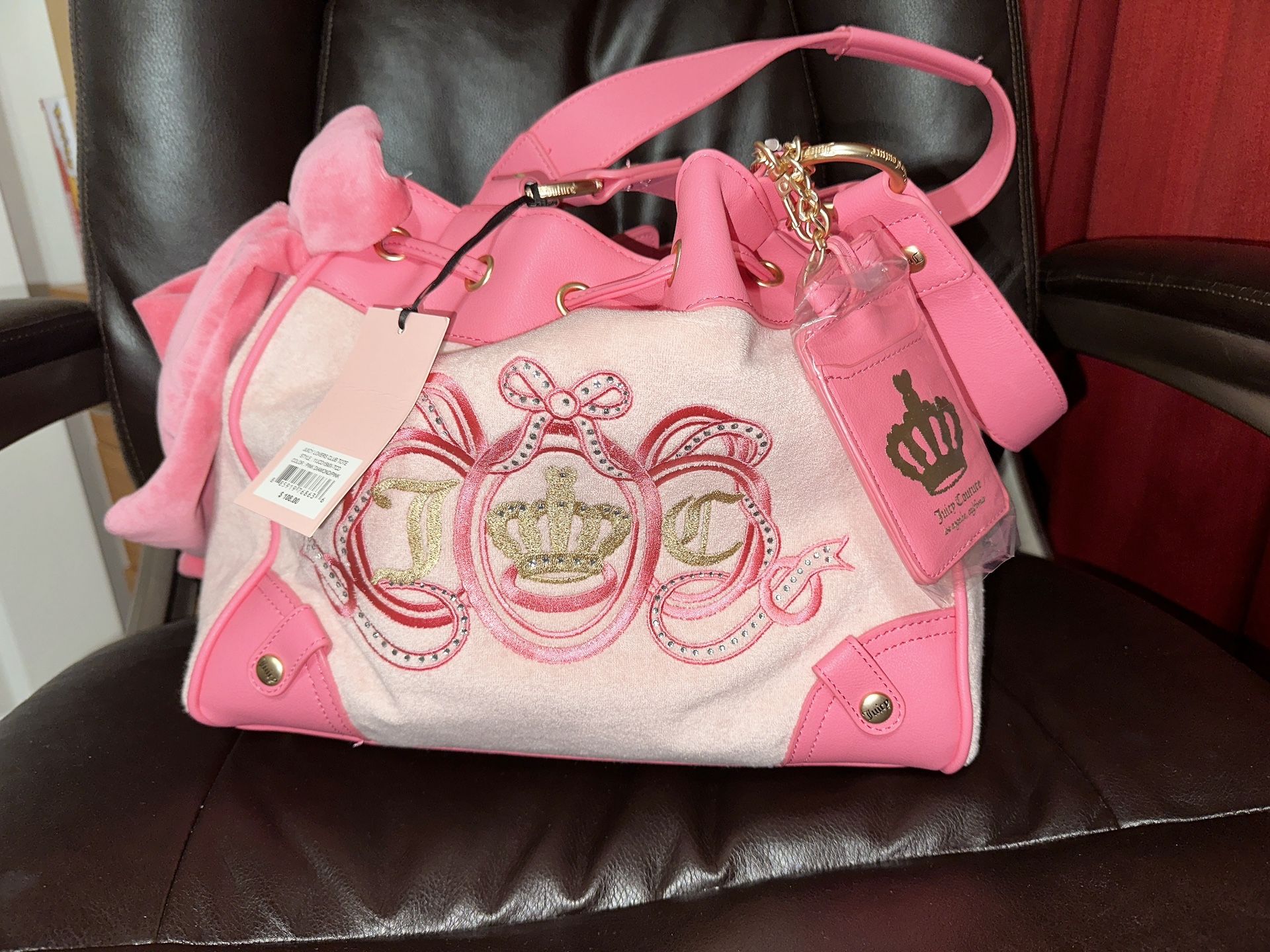 Juicy Couture Daydreamer Pink Club Tote NWT BRAND NEW