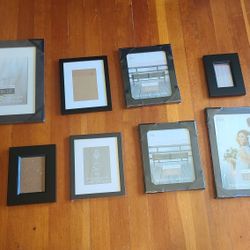 9 Picture Frames, Variety Of Sizes