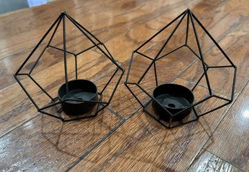 Metal Pentagon Geometric Tealight Candle Holder