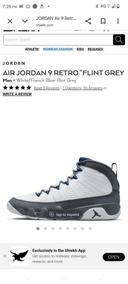 Air Jordan 9 Retro Flint Grey Sneakers