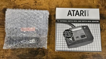 New Atari 5200 TV Antenna Switch Box With Adapter NOS