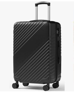 24 Inch Checked Luggage, ABS Hardside Suitcase with Spinner Wheels, Lightweight Medium Luggage with TSA Lock for Women and Men, Expandable Travel Suit