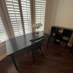 Ikea Table / Desk & Cube Storage