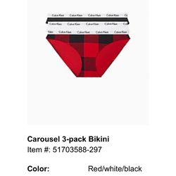 Calvin Klein Carousel 3-pack Bikini