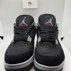 Jordan 4 Black Canvas Size 10.5