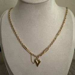 Gold tone necklace