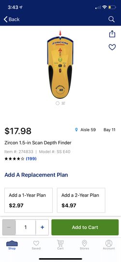 Scan depth finder