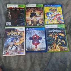 PS4,Wii, And Xbox 360 Games