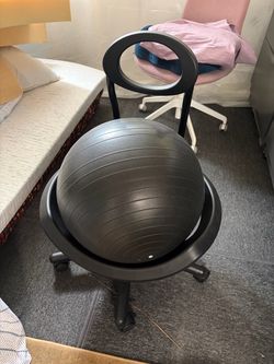 Gaiam Ultimate Balance Ball Chair, Swivel Base, Home & Office