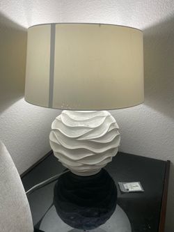 Moving sale/ 2 off white lamps