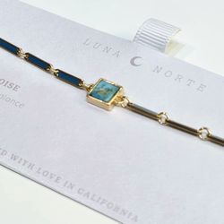 SHIPPING ONLY  *  Teal Turquoise Gemstone Anklet
