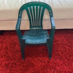 Kids Plastic Green Chair
