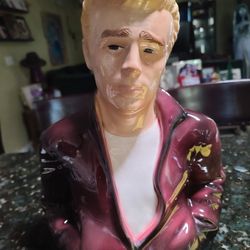 VINTAGE JAMES DEAN CERAMIC BUST CLAY ART SAN FRANCISCO 1(contact info removed) - 13 5/8"