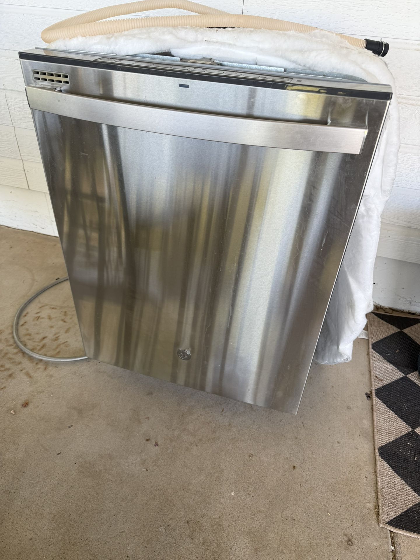 GE Stainless Steel Dishwasher.