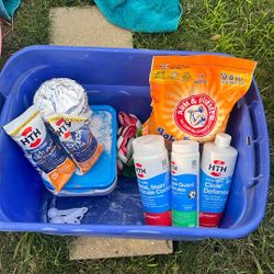 Pool Cleaner Supplies , I Had A Pool Got Rid Of It And I Don't Have A Use For It , I Also Have A Pool Ladder And A Pink Floaty 