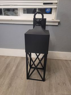 Light 24-in H Black Hardwired Dark Sky Outdoor Wall Light