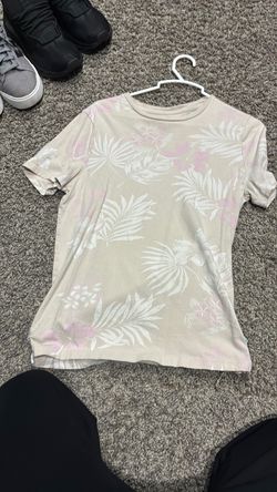 Tropical Print Crew Neck T-Shirt