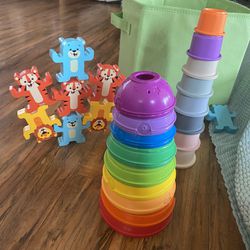 Baby toddler stacker toys - Mushie brand stackable cups