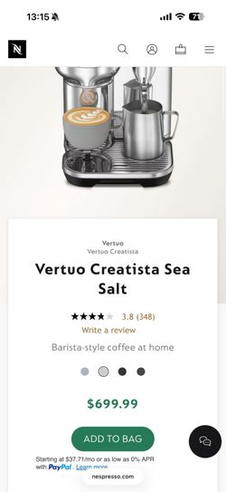 Vertuo Creatista Sea Salt