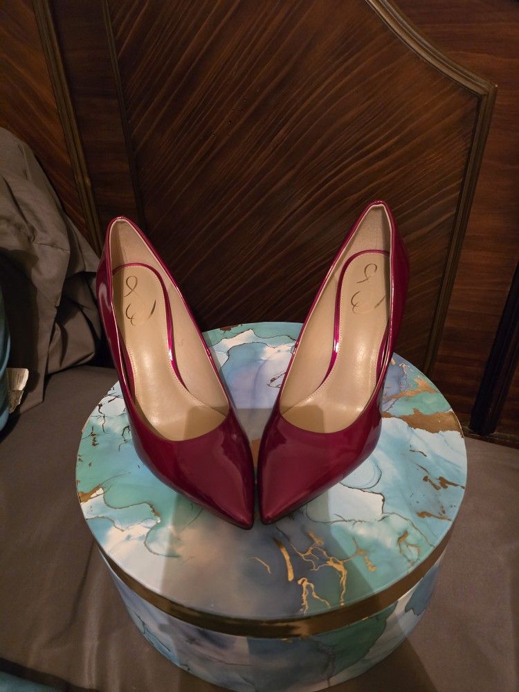 Sam Edelman Hazel Pointed Toe Pump Holly Red