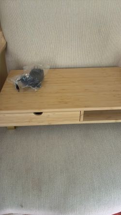 Monitor stand with wireless charging