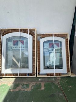 2-Andersen Arched Top Windows – 24x33 each $450