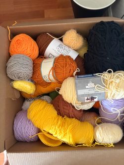Box of yarn