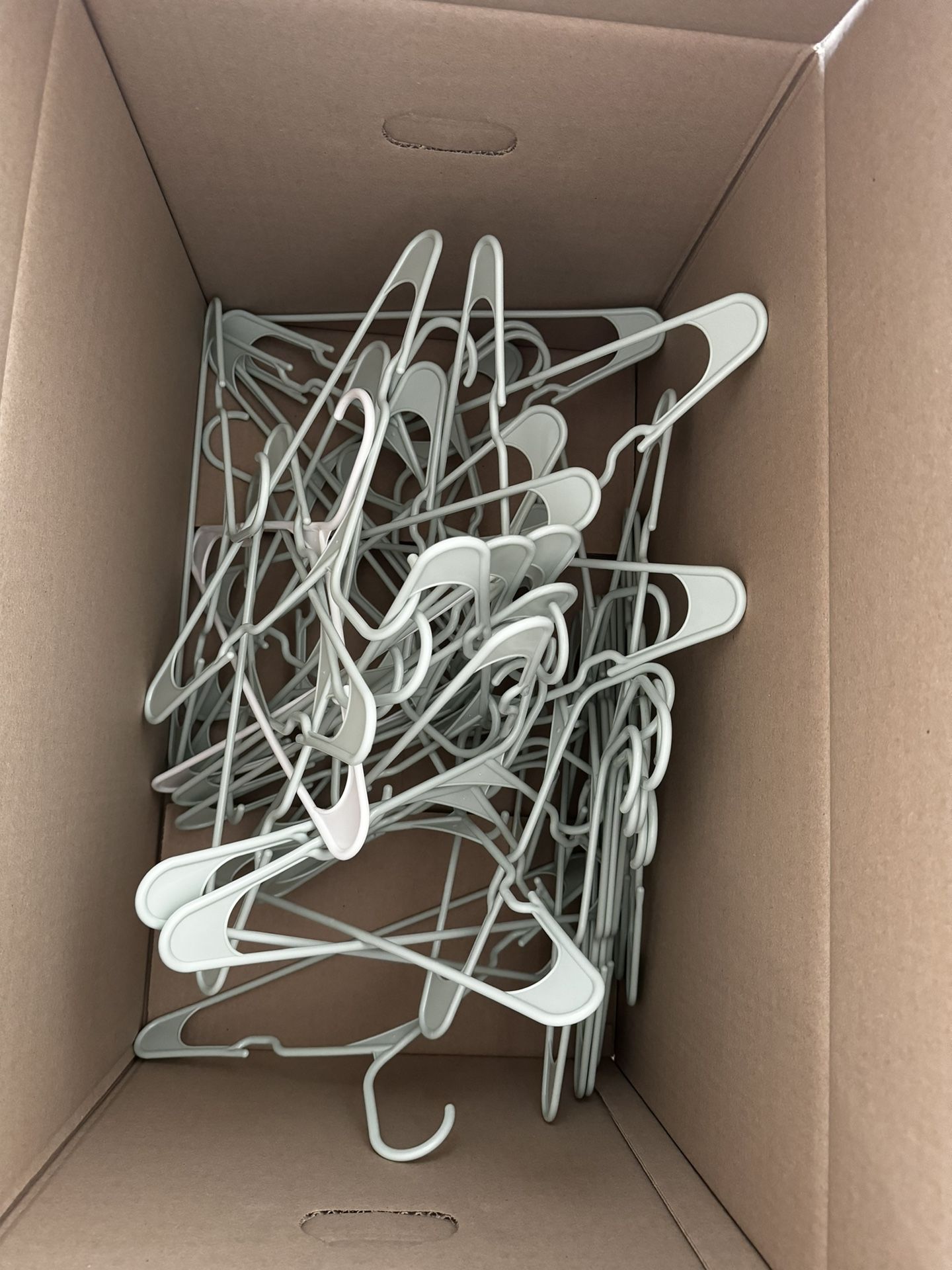 Clothes Hangers - Box of Light Green Hangers