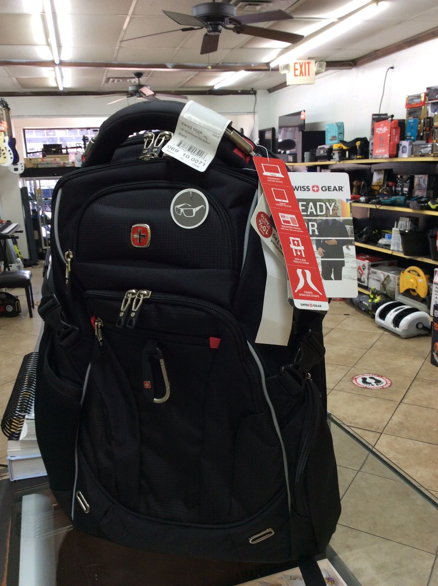 Swiss Gear Scan Smart Lop Top Backpack Brand New