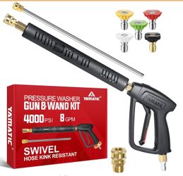 YAMATIC Pressure Washer Wand With Stainless Steel Extension Lance 4000PSI #8122//6-60