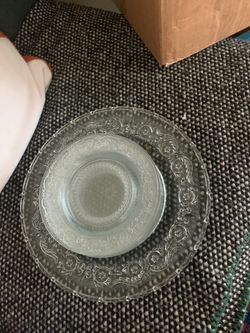 7 piece vintage glass set