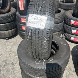 Used Tires 265/70/17  Goodyear 95% Tread Life 