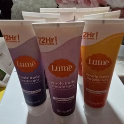 Lume Cream Whole Body Deodorant  - $7 each; 2 for $12;  All  7 for $35