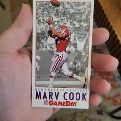 Marv Cook GameDay Card Football Card #128 TE 