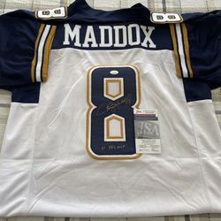 Tommy Maddox Los Angeles Extreme Autographed Custom Jersey With JSA COA 