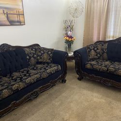 Black And Gold Sofa 