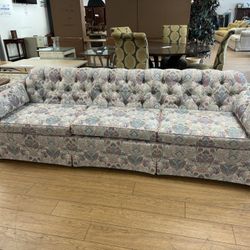 Extra Long Floral Sofa 8'3" W, 33"D, 30"H. $100