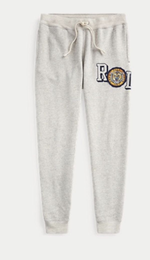 POLO RALPH LAUREN POLO TIGER JOGGER GREY SWEATPANTS MEN SIZE LARGE