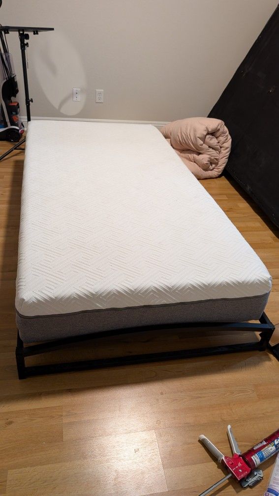 Twin Size Bed Frame And Mattess
